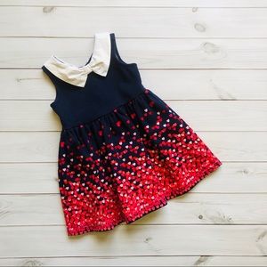 Janie and Jack Sweethearts Club Dress 12-18 Mo